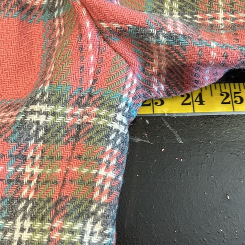Vintage wool blend plaid‎ blazer riding jacket size 12P - Picture 8 of 9